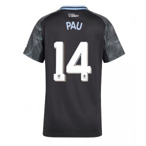 Aston Villa Pau Torres #14 Vieraspaita Naisten 2025-26 Lyhythihainen